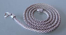 Silber 925 Popcorn Halskette 44 cm / 2,5 mm