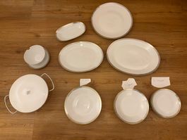 Rosenthal Form 2000 Gala Blau grosses Service 1950er