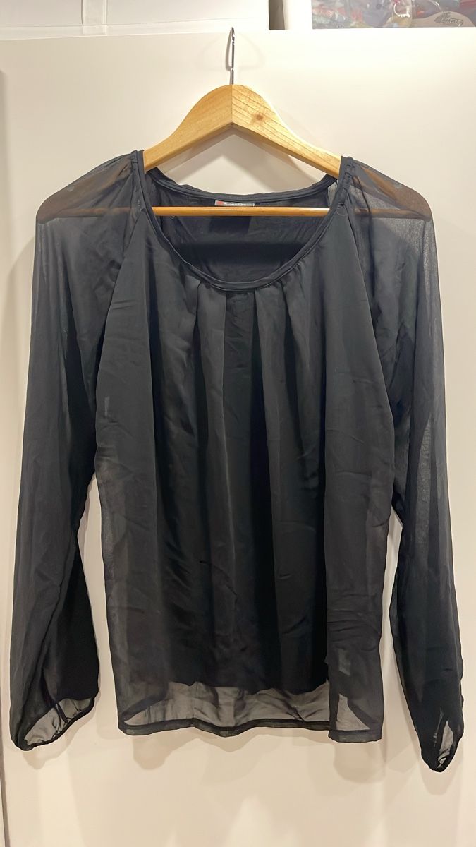 Blusen: Schwarze Bluse Street One Grösse 42 – Gebraucht aus Täuffelen von Nice800