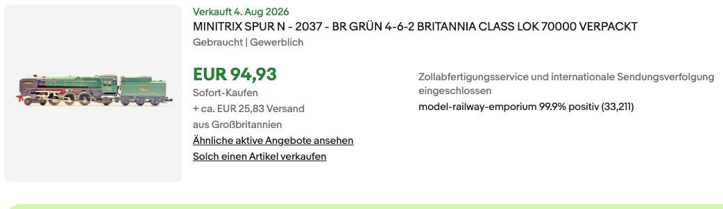 Trix Modelleisenbahnen: Minitrix 2 x grosse Dampflok Set - Spur N – Gebraucht aus Winterthur von Monstera 8