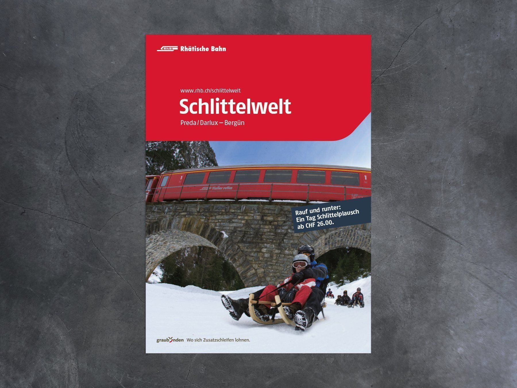 Foto & Immagini: Plakat Schlittelwelt, RhB – Nuovo (secondo la descrizione) da Chur venduto da dr.retro