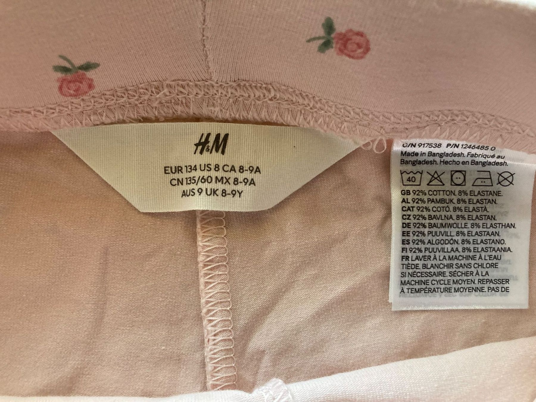 H&M Collant & Leggings: Leggings Rosen, Gr. 134 – Usato da Aetingen venduto da Nadinsky 1