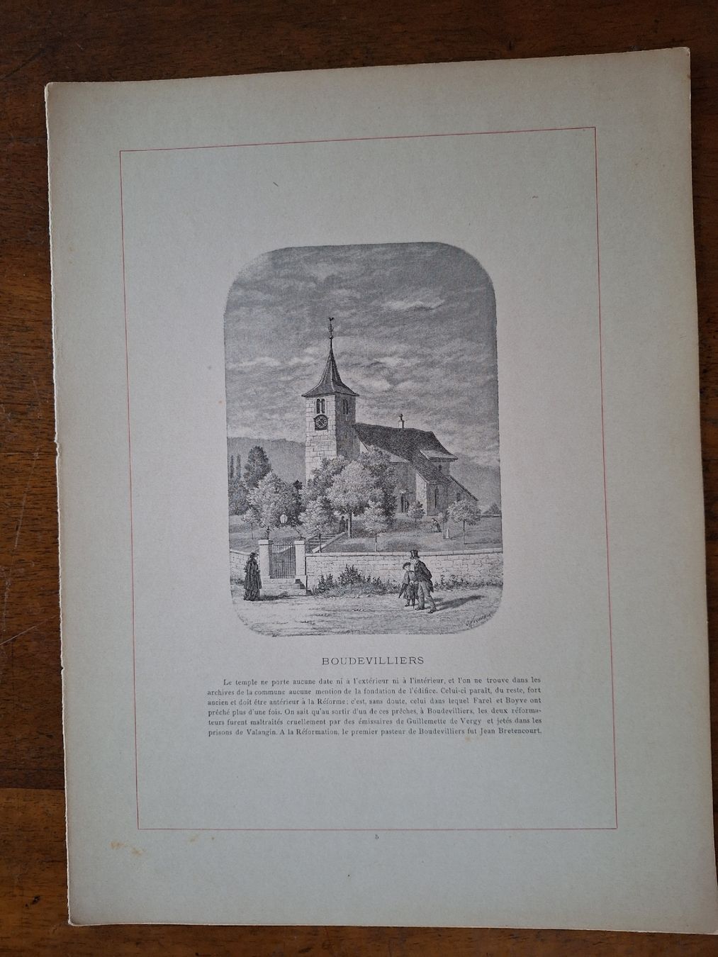 Gravures: BOUDEVILLIERS – D'occasion à Bevaix par bohrap 1