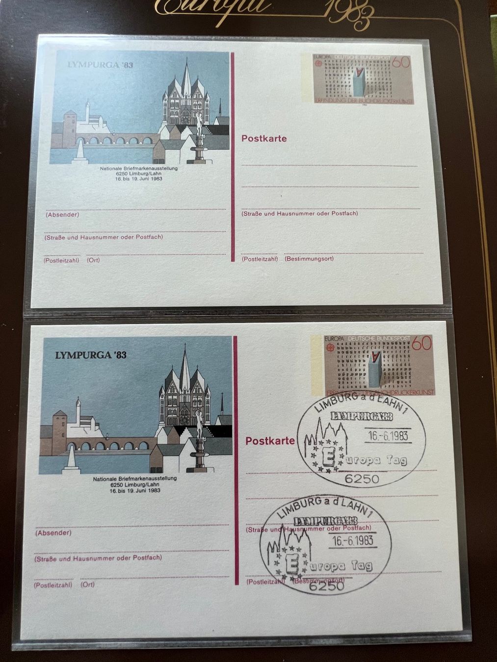 Tous les timbres: Europa CEPT 1983 Maximum/Postkarten BRD FDC (928) – D'occasion à Hinwil par Sidi4 2