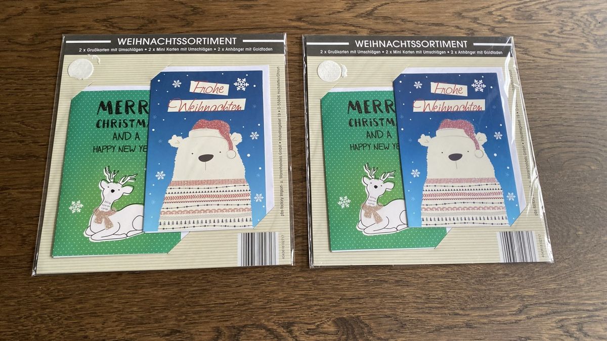 Cartoline: Weihnachtskarten-Set, neu & OVP, Grusskarten, Anhänger Mini – Nuovo e nell'imballaggio originale da Hochwald venduto da _biene_ 2