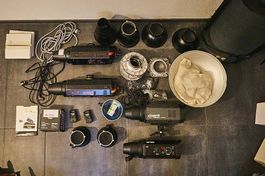 Bowens Blitzlampenset mit Zubehör