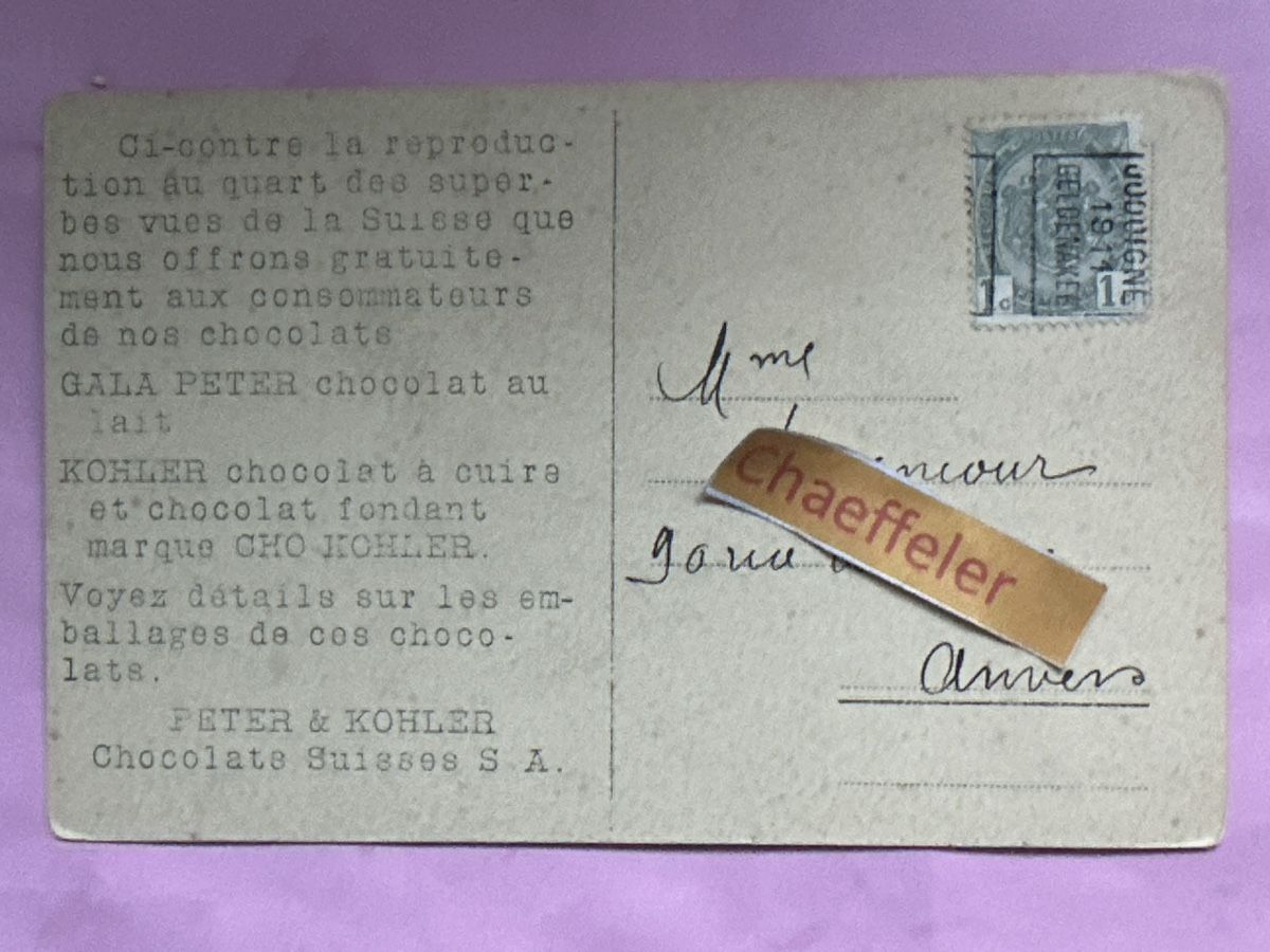 Ansichtskarten: 1911 Lauterbrunnen – Gebraucht aus Zürich von Chaeffeler 1
