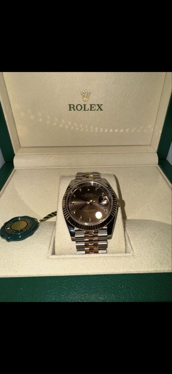 Rolex Orologi: Rolex Datejust 41mm Chocolate Diamond Dial – Usato da Glattfelden venduto da arm_66qw 2