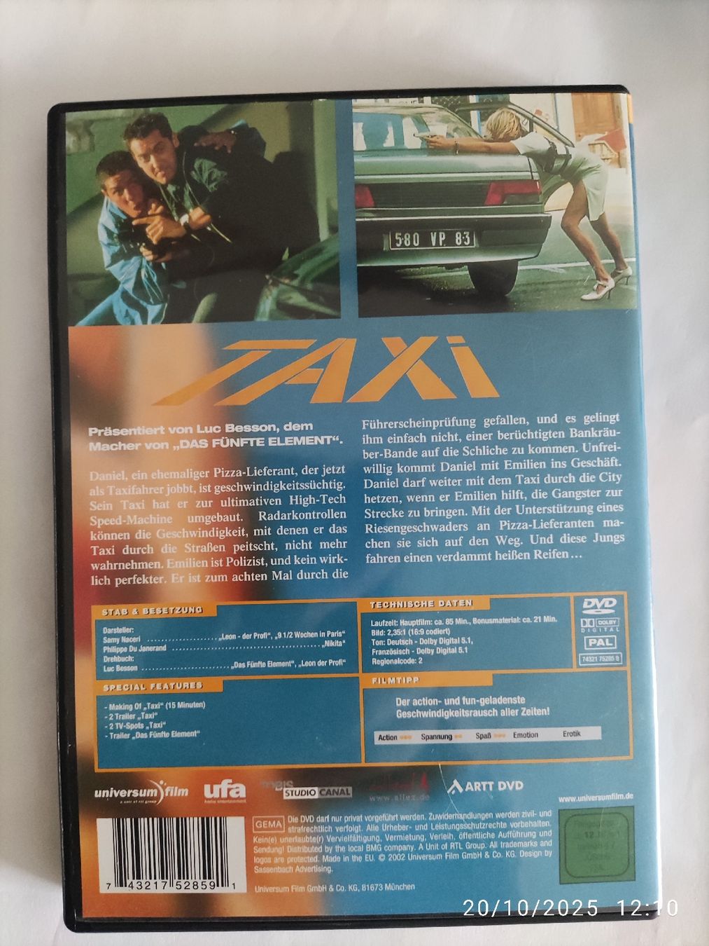 Tutti i DVDs: LEONINE Taxi – Usato da Basel venduto da Alacant 1