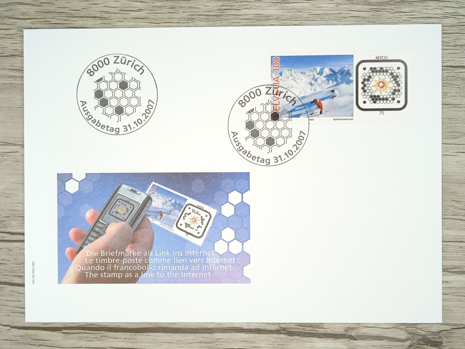 Tutti i francobolli: TR100 Enveloppe Suisse + Timbre 2001 – Usato da Cousset venduto da Patrick_Collections