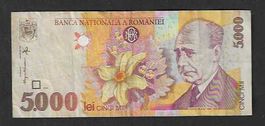 Romania  5.000  Lei  1998  Gebraucht