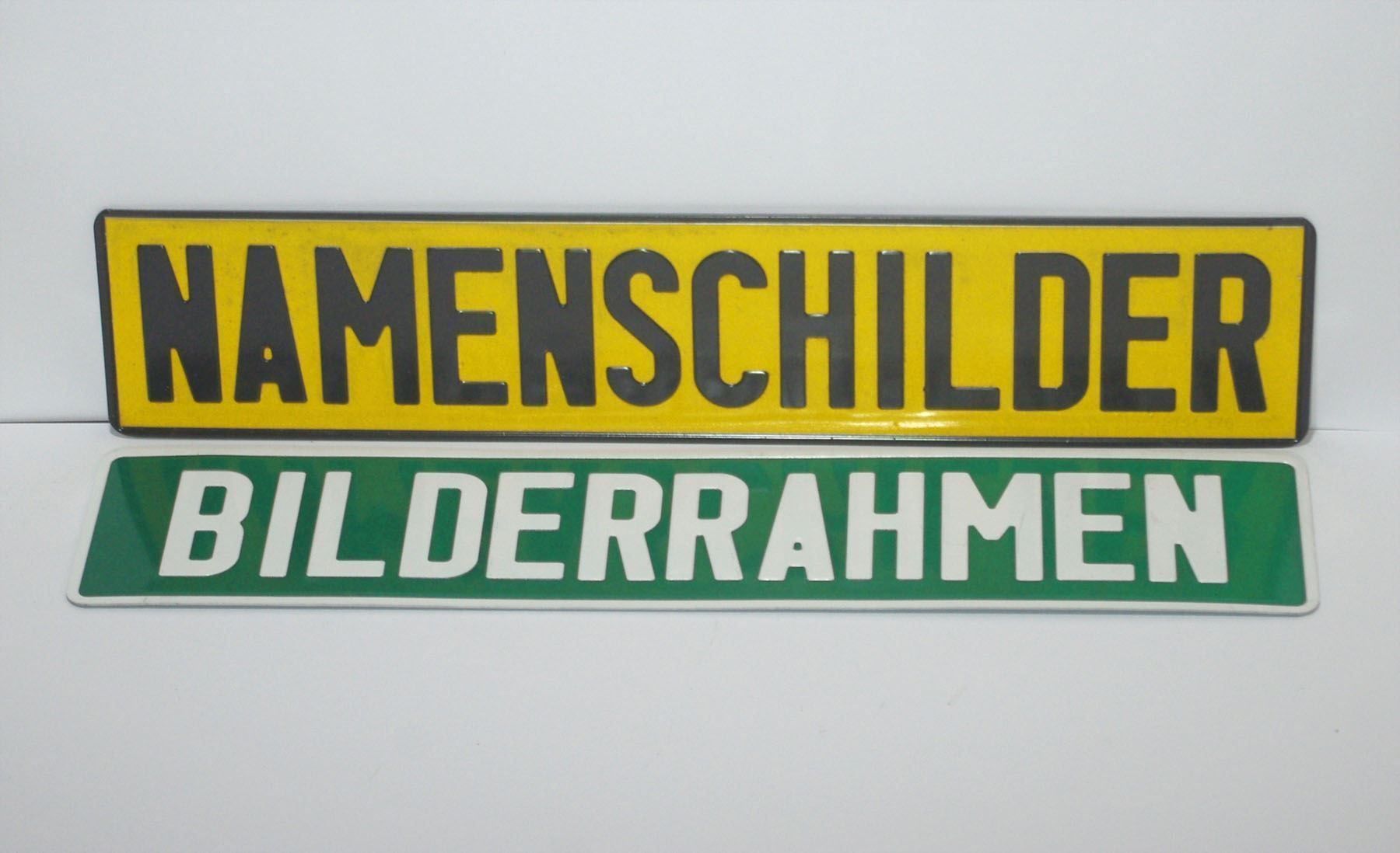 Schilder: 2 Aluschilder Bilderrahmen Namenschilder – Gebraucht aus Meggen von Brockitare 2