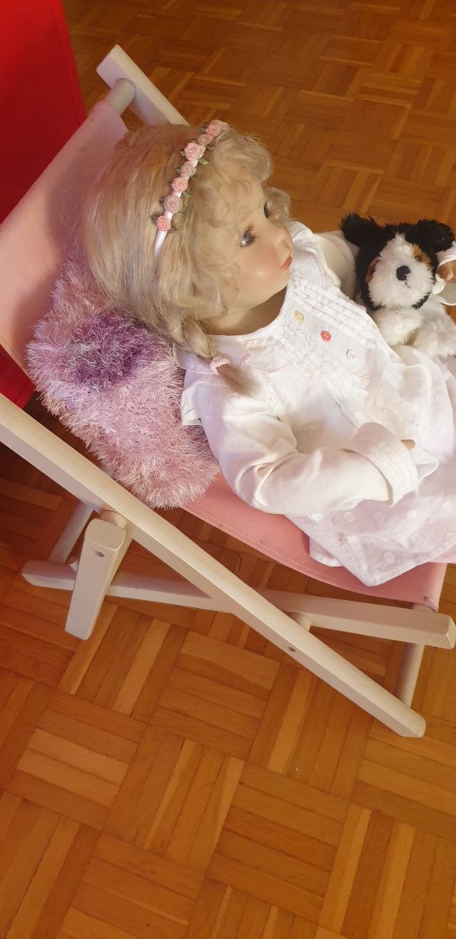 Bambole: Vintage Puppe im Liegestuhl – Usato da Zürich venduto da bre_22v9