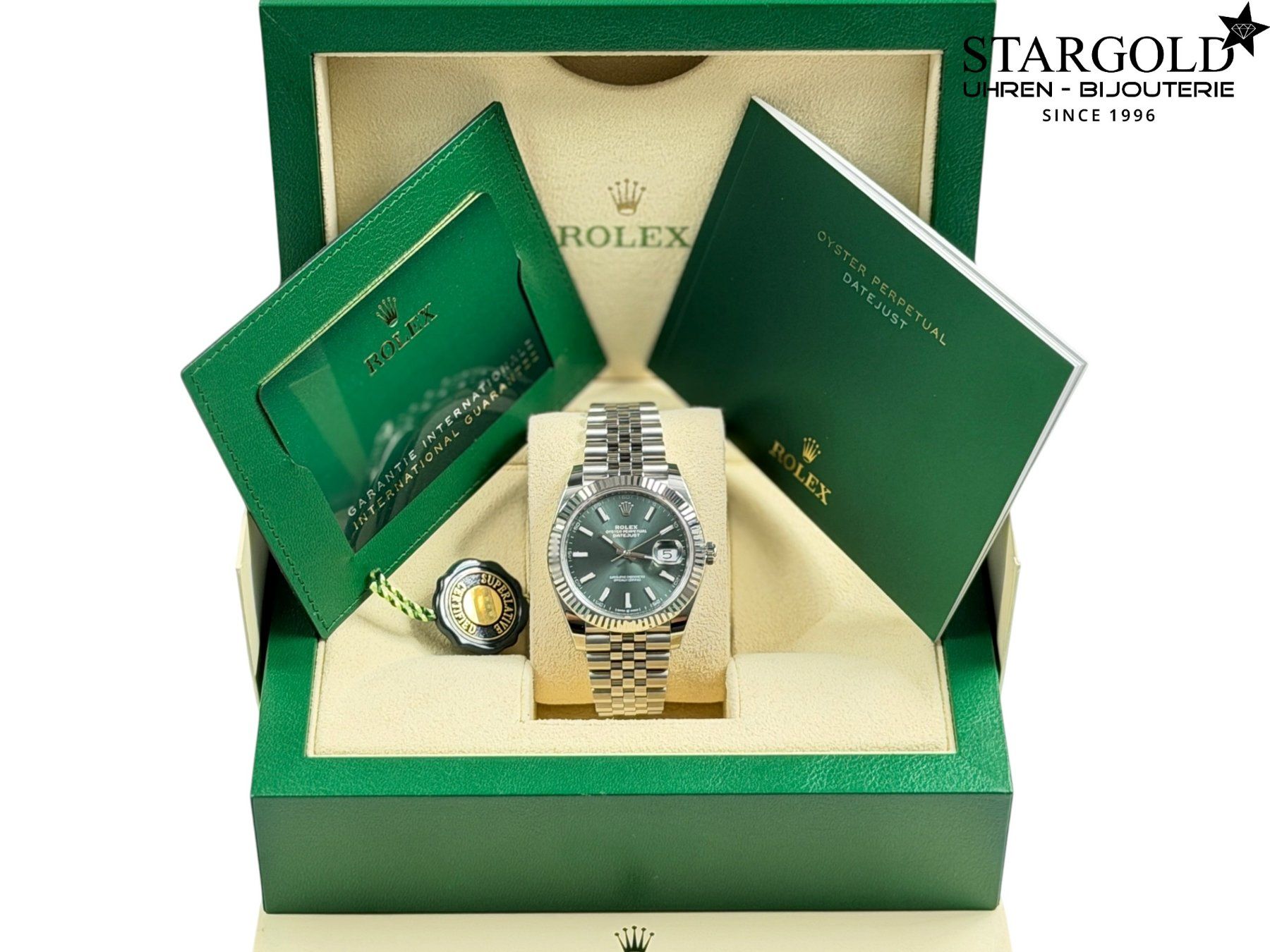 Rolex Uhren: Rolex Datejust 41 Grün - 126334 – Gebraucht aus Zürich von Stargold-Uhren 1