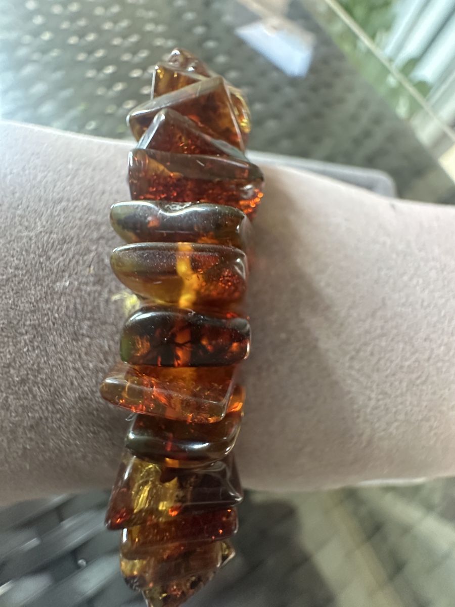 Bracciali & Braccialetti: Stretch Armband aus Bernstein  – Nuovo e nell'imballaggio originale da Kriens venduto da Hortensie6 1