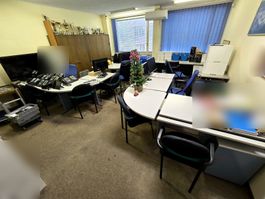 Lista Büromöbel Set: 3 Eck-Tische + Tisch + Korpus