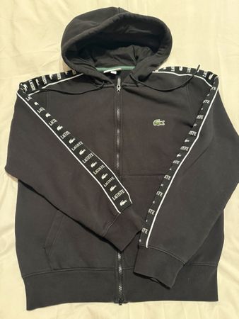 Veste Lacoste noire à capuche, taille fr 3