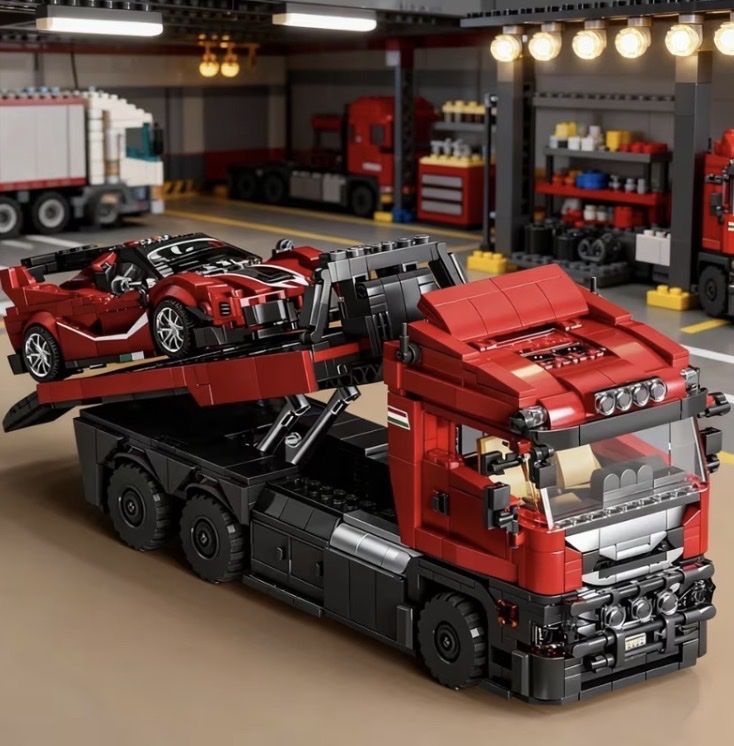Lego Giocattoli: Auto und Lastwagen wie Lego – Nuovo e nell'imballaggio originale da Sumiswald venduto da Tigger81