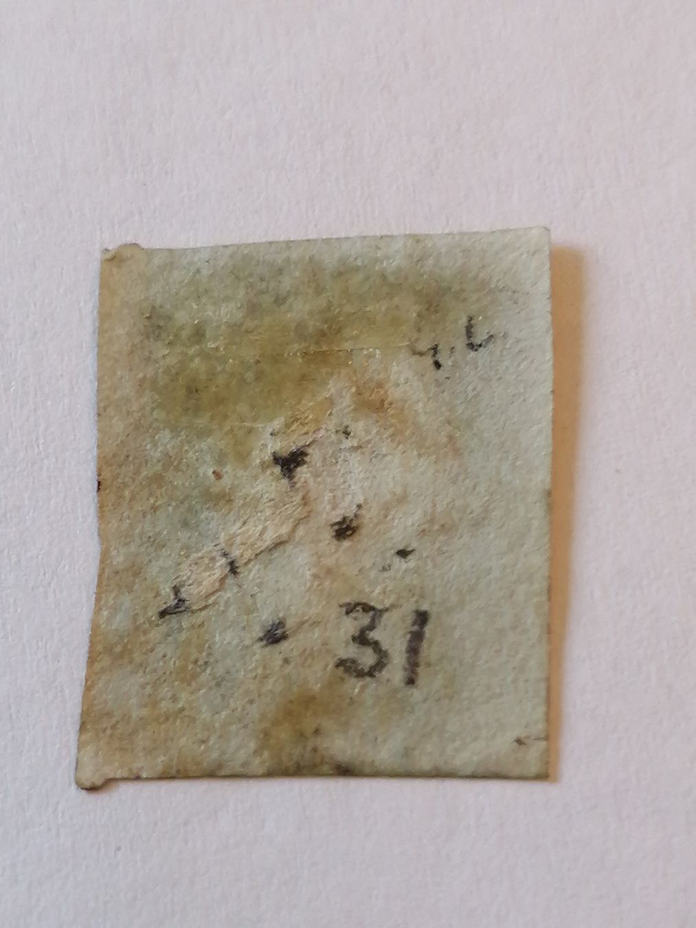 Alle Briefmarken: One Penny Red 1841, Platte 31 – Gebraucht aus Happerswil von tschergi 1
