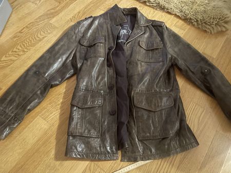 Lederjacke Gipy, Herren, Gr. M, Braun