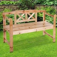 +Holzbank Gartenbank Sitzbank Gartenmöbel