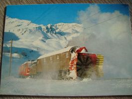 RhB Rhätische Bahn Dampfschneeschleuder X rot d Nr. 9213