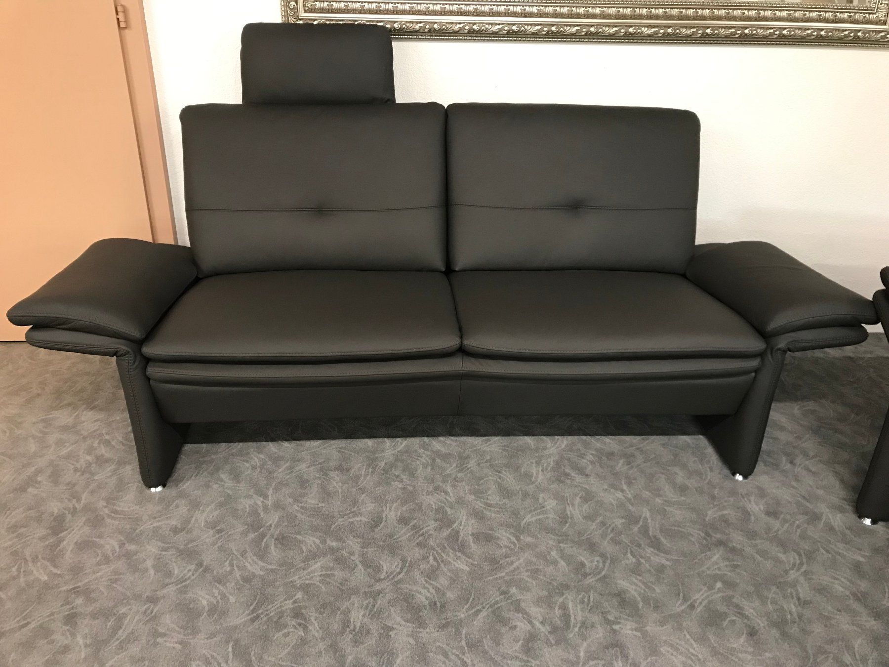 Divani: 2er und 2.5er Sofa FLORIS echtes Leder anthrazit – Nuovo (secondo la descrizione) da Unterentfelden venduto da moebelrufli 4