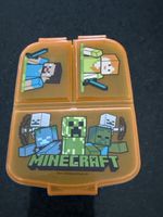 Brotdose Minecraft 3 Fächer orange/grün gebraucht