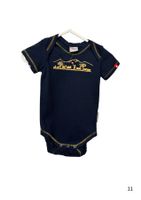 ISA Baby Body Gr. 62  Navy mit Schweizer Motiv