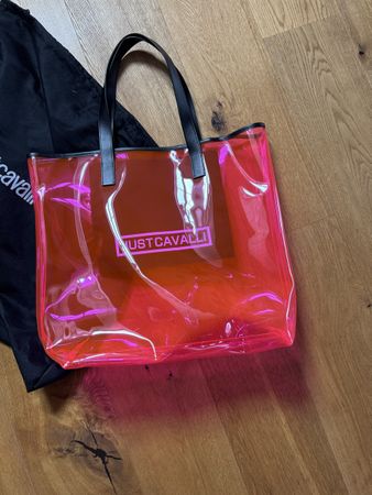 Just Cavalli Sommer Tasche, Transparent, Neuwertig!