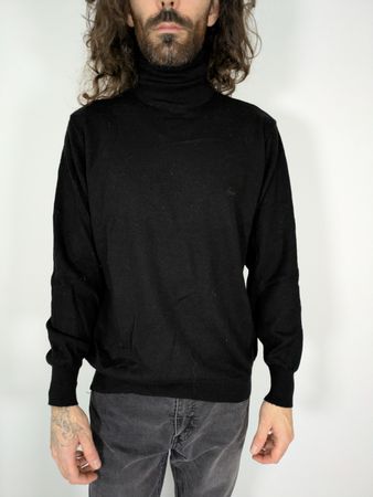 Il Granchio Rollkragenpullover, Schwarz, M