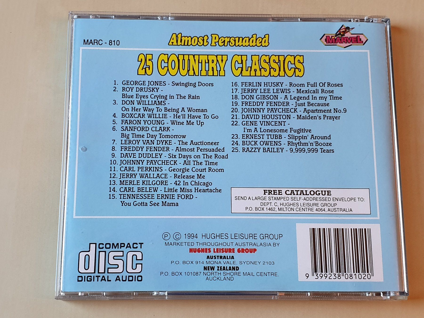 CD: Almost Persuaded 25 Country Classics – Usato da Stansstad venduto da collectorsshop 1
