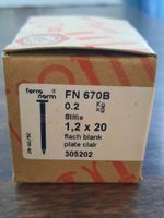 Ferro Norm Stifte FN 670B, 1.2 x 20 mm - Originalpackung!