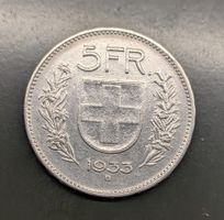 5 Fr. Münze CH 1933 Silber