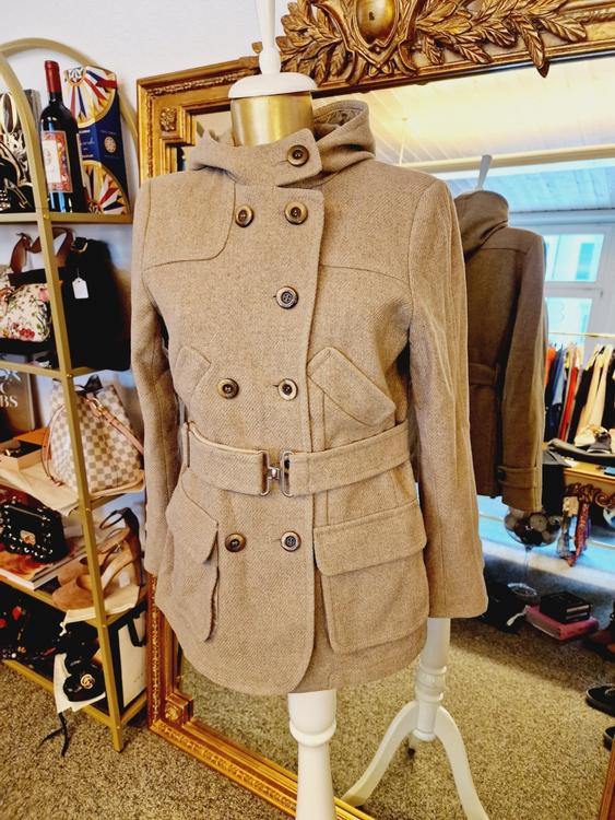 LOUIS VUITTON Damen Jacke/Mantel aus Wolle in Beige