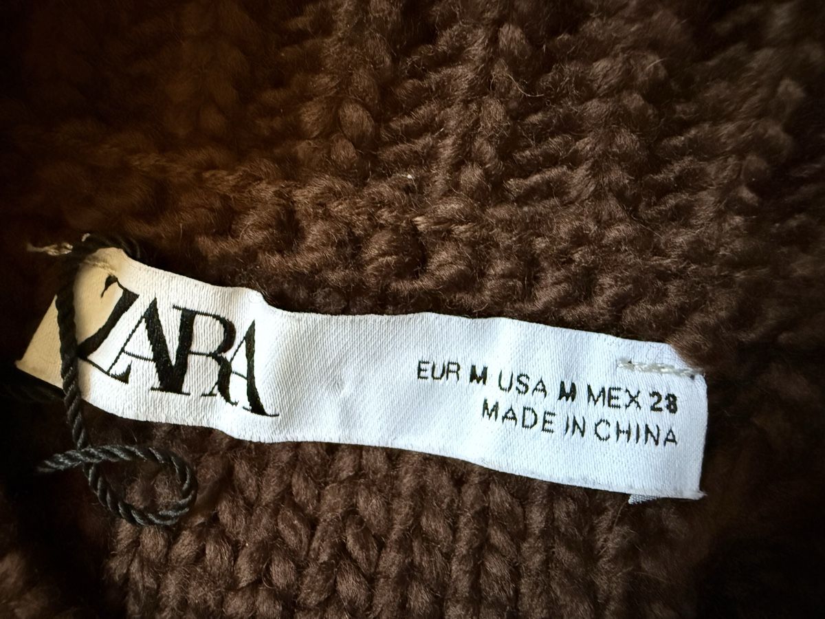 Zara Maglioni & Felpe: Pull tricot torsades marron Zara, t. M/38 – Usato da Tavannes venduto da Thriftshop 5