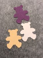 Streuteile Bärchen (24x20mm) div. Farben