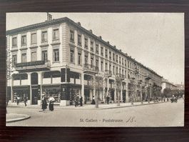 ST. GALLEN Poststrasse, belebt, ungelaufen