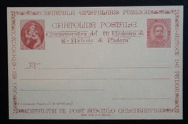 Italien Vorfrankierte Postkarte 1894