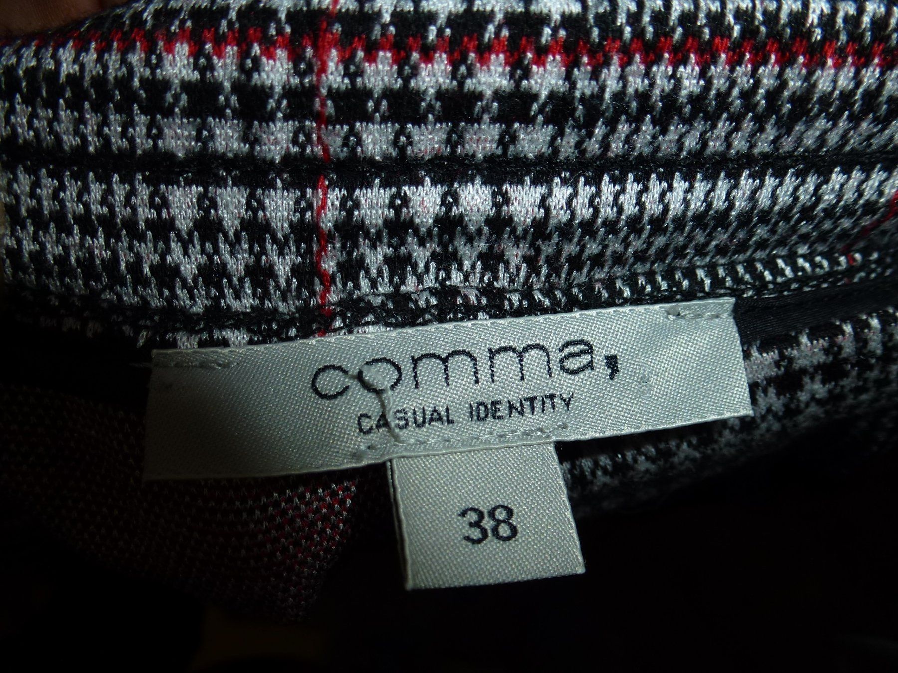 COMMA SCHLUPFROCK GR 38 GUMMIZUG IM BUND KARIERT ZUGBAND (Neuf (Voir ...