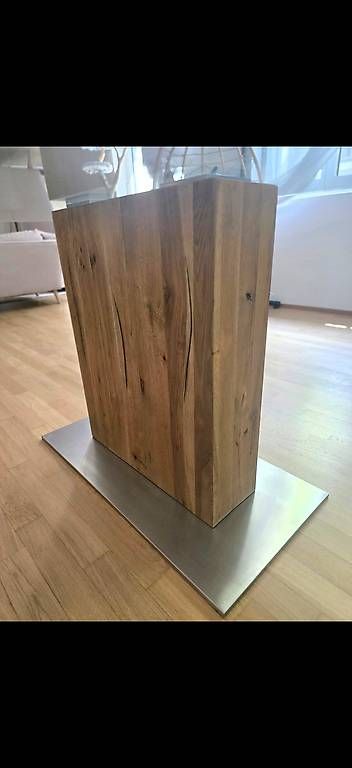 Tavoli: Glastisch mit Holzbeinen – Usato da Ostermundigen venduto da vit_7gwg 1