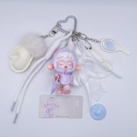 Handmade POP MART SKULLPANDA The Warmth RAINING DAY Keychain