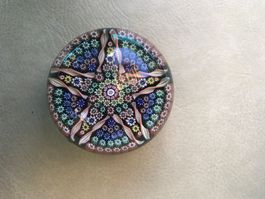 Antiker Murano Glas Paperweight, Millefiori