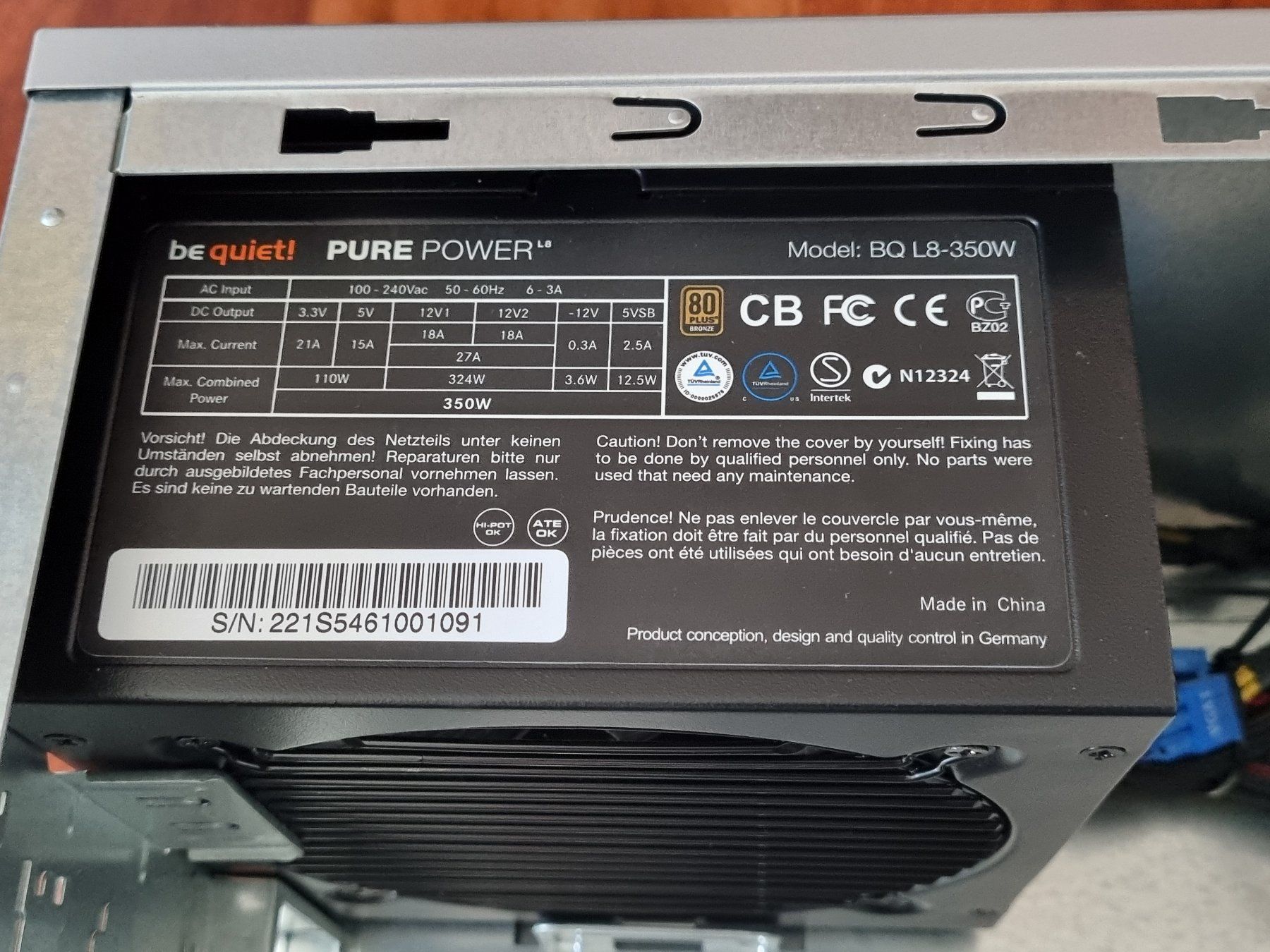 Custodie: Desktop-PC Gehäuse, silber, inkl. leisem beQuiet!-Netzteil – Usato da Sursee venduto da thjentzsch 6