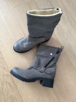 Stiefelette grau 38 v. MAX mit warmem Futter wie Neu