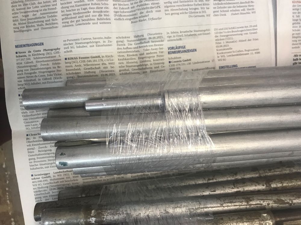 2x Baldachin-Stützstangen Aus Eisen | Flexibel Kombinierbar | Mit Tragetasche | Für Zelt & Outdoor