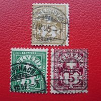 1882-1907: Drei Ziffern mit verflossenem Druck (Abarten)