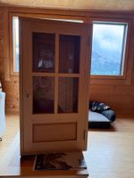 WandVitrine Glas Holz Buche