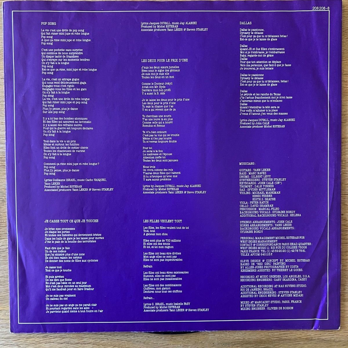 Dischi in vinile: Lio - Pop Model / 1. D-Press. 1986 – Usato da Gais venduto da soundcave57 3