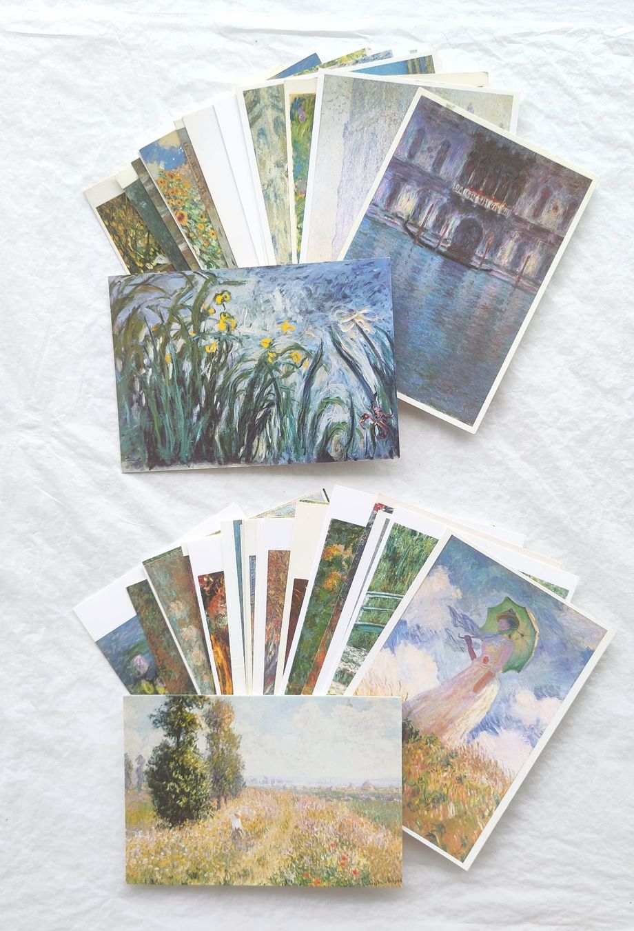 Cartoline postali: 38 AK mit Kunst von CLAUDE MONET – Usato da Pfäffikon ZH venduto da rabali